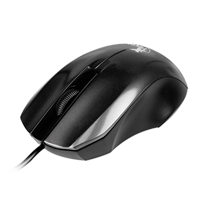 Mouse Alámbrico Xtech XTM-185 3D Óptico 800DPI Negro