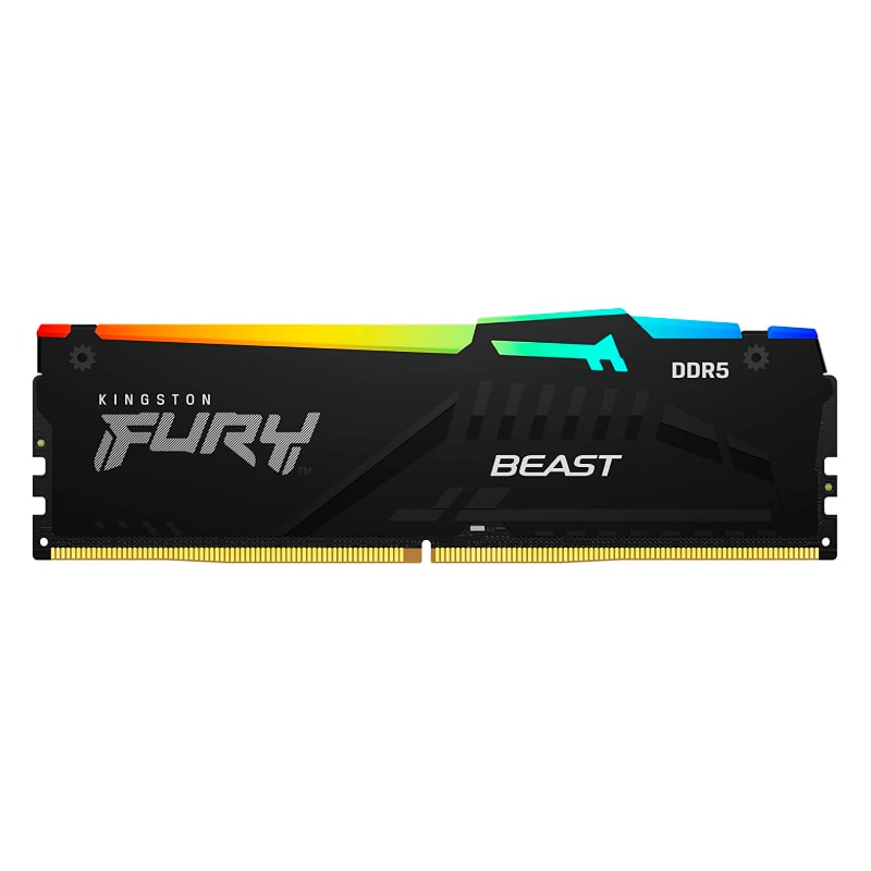 Memoria DDR5 DIMM 16GB Kingston Fury BEAST RGB 4800Mhz Disipador Integrado