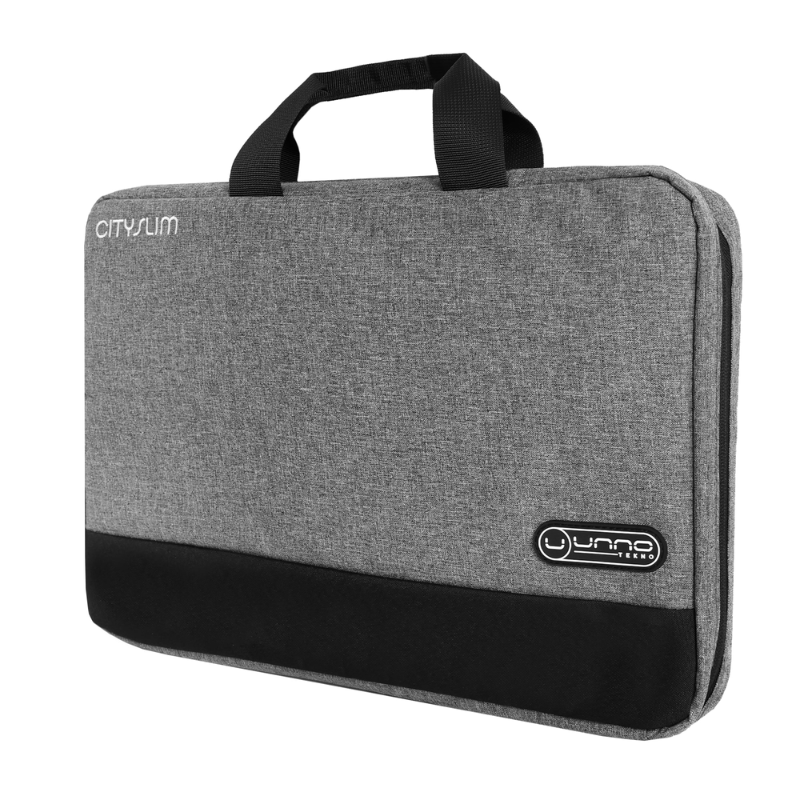 Maletín para Notebook UnnoTekno CitySlim 15.6" Gris/Negro