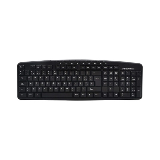 [ARG-KB-7827] Teclado Alámbrico Argom Multimedia USB Negro Ingles