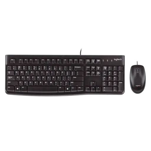 [920-004428] Teclado y Mouse Alámbrico Logitech MK120 USB Negro Español