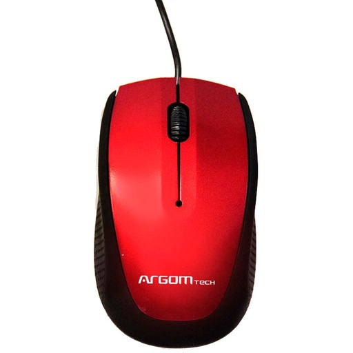 [ARG-MS-0014R] Mouse Alámbrico Argom MS14 3D Óptico 800DPI Rojo