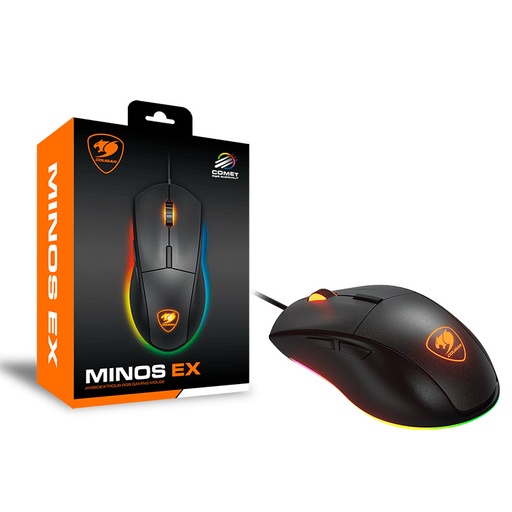 [3MMEXWOMB.0001] Mouse Gaming Alámbrico Óptico Cougar Minos EX 6400DPI 6 Botones