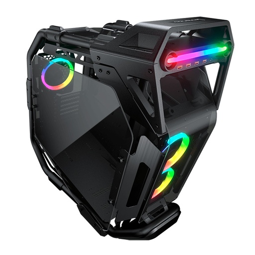 [385LMS0.0001] Case Gaming Cougar Cratus RGB Vidrio Templado Media Torre ATX Negro (Sin fuente)