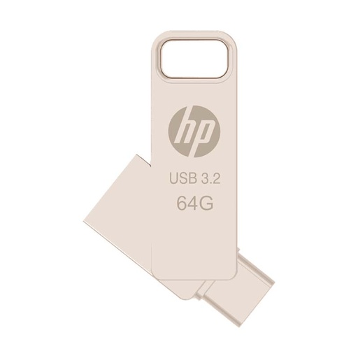 [HPFD206C-64] Memoria USB HP OTG Tipo C 64 GB x206c 3.2 Dorado