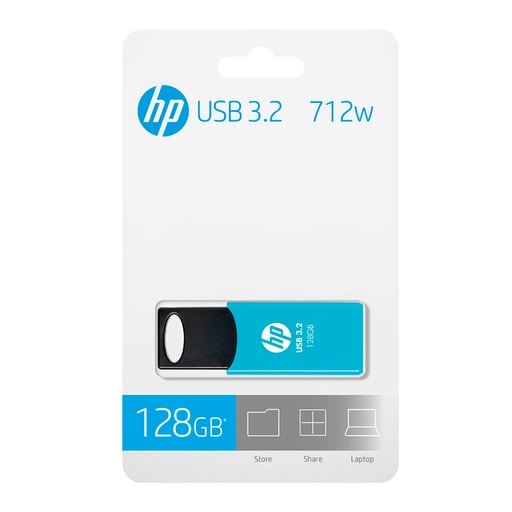 [HPDF712LB-128] Memoria USB HP 128GB 712w Celeste