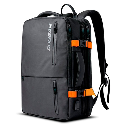 [3MVANNXB.0001] Mochila Cougar Vanguard Travel 17" Negro-Naranja